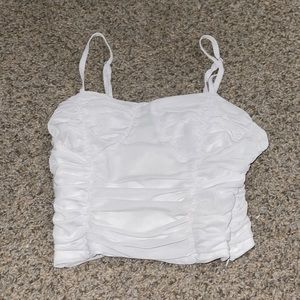 White crop top